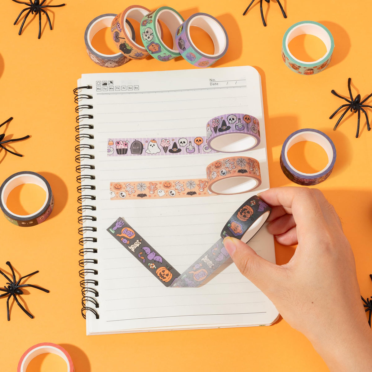 BkeeCten Halloween Cute Washi Tape for DIY Craft Gift Wrapping Scrapbook