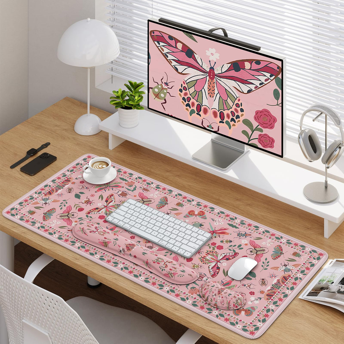 iCasso Large Mouse pad for Desk, Computer Desk Mat, 3Pcs XXL Keyboard and Mouse Pad + Keyboard
