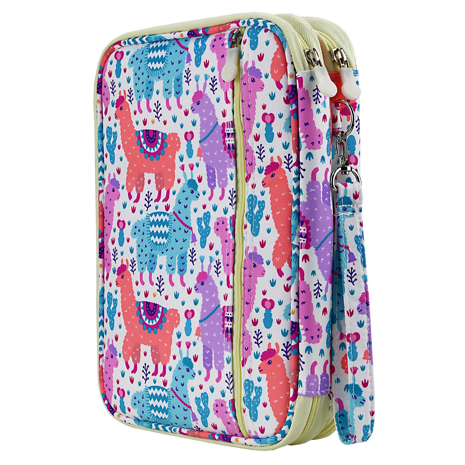 YOUSHARES 192 Slots Colored Pencil Case, Large Capacity Pencil Holder Pen Organizer Bag with Zipper