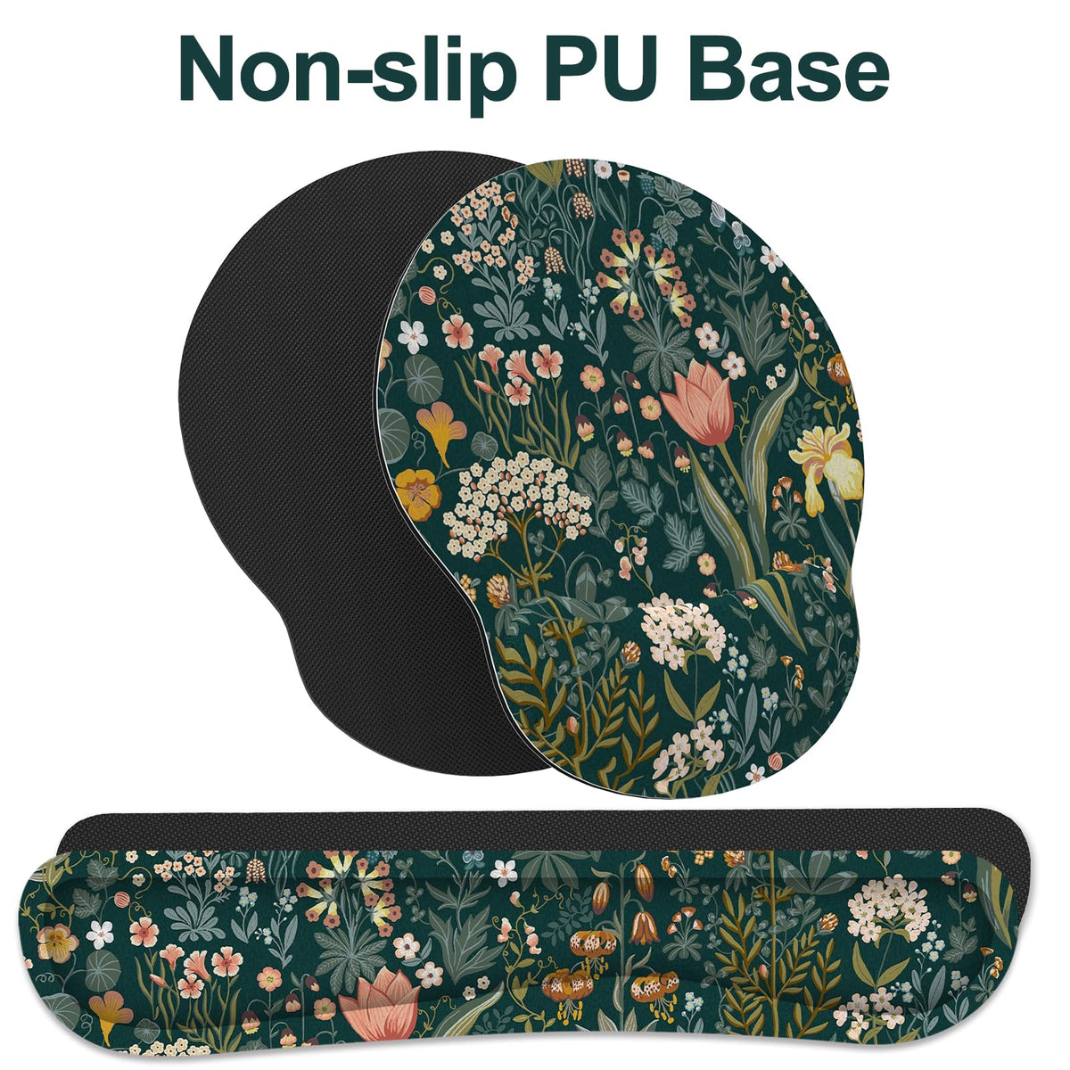 Ergonomic Mouse Pad with Wrist Rest and Keyboard Wrist Rest, Mousepad