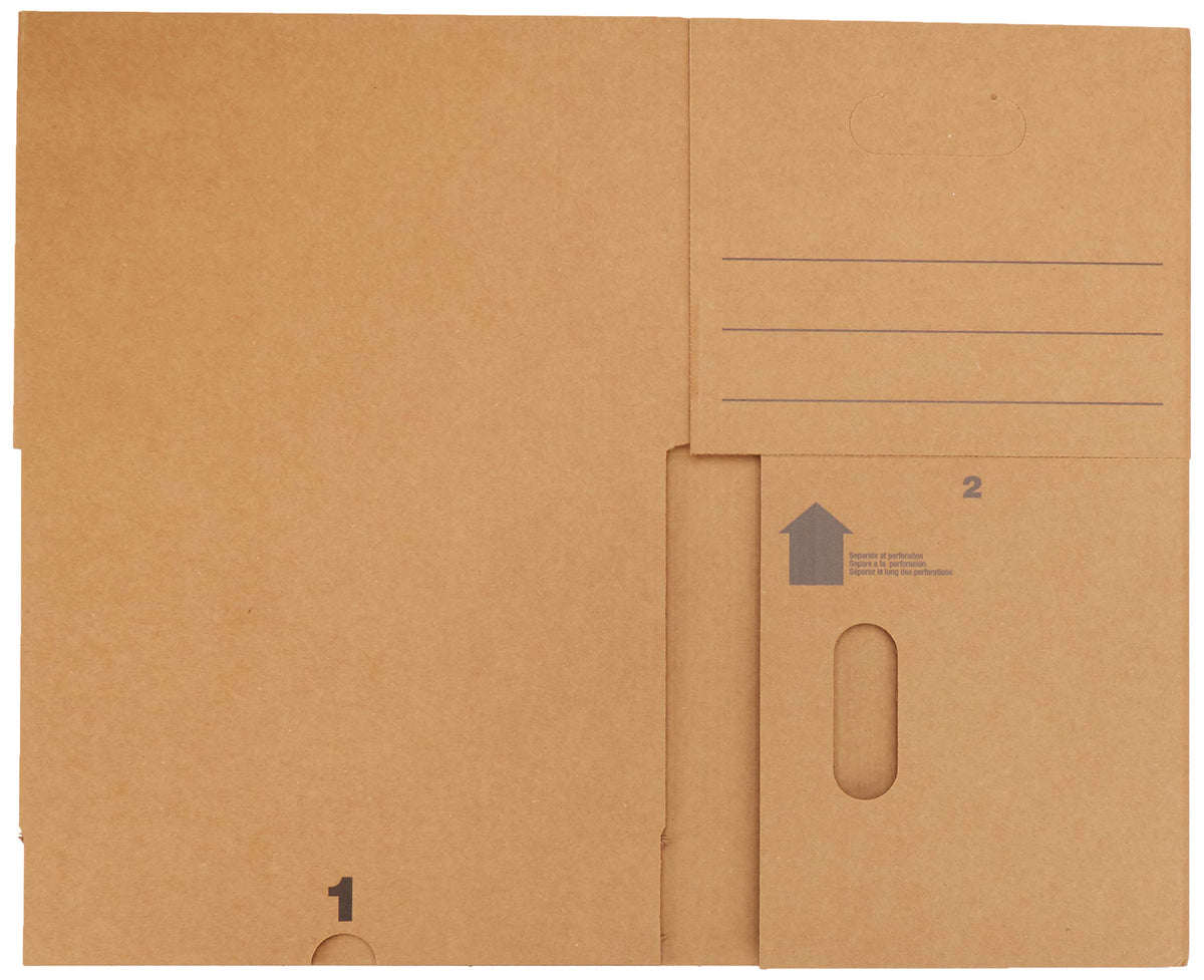 Amazon Basics Moving and Storage Boxes with Handles and Lift-Off Lids, File Storage, Collapsible