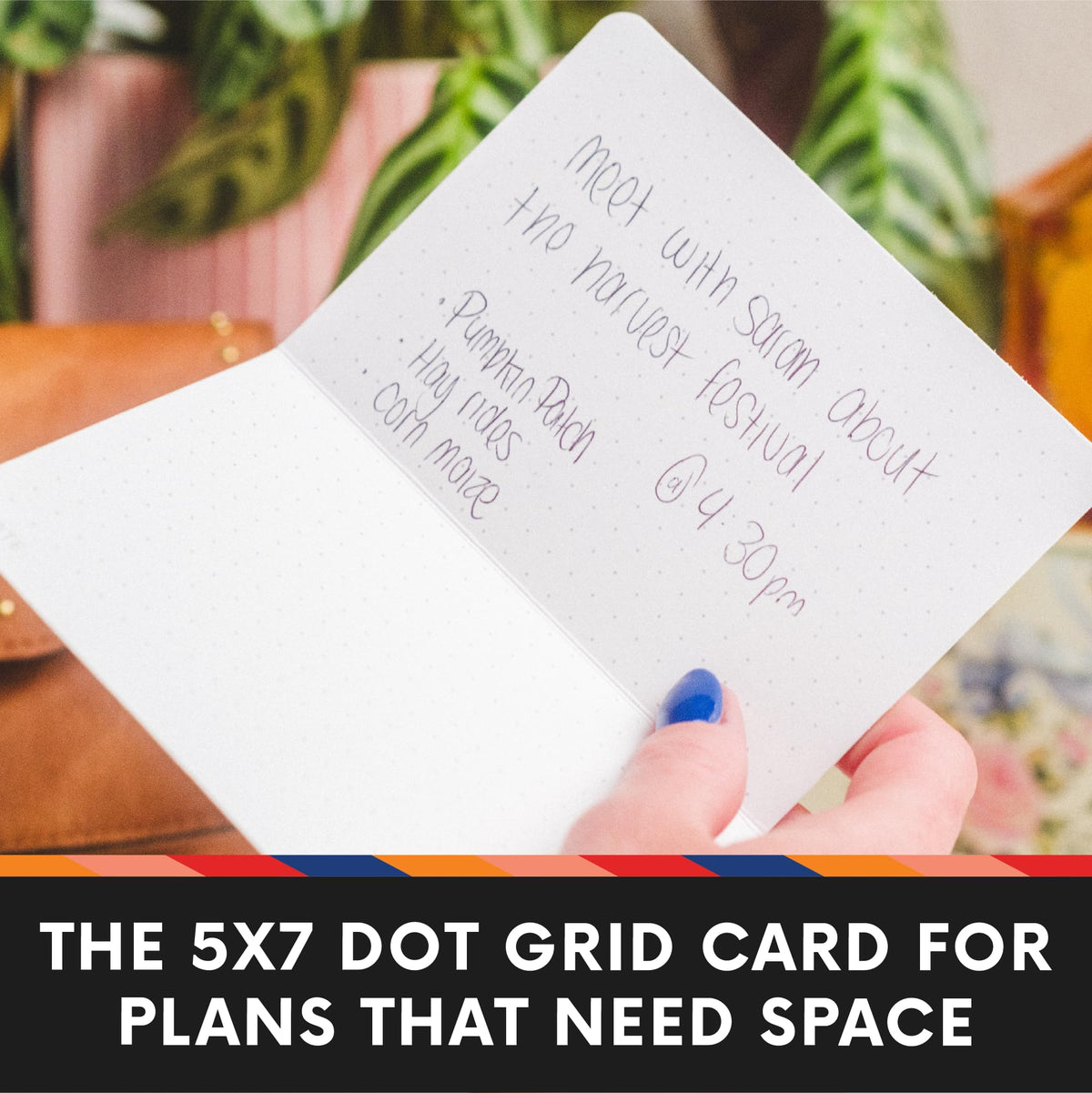 Notsu Dot Grid Index Cards 5x7 inch, 40 ct
