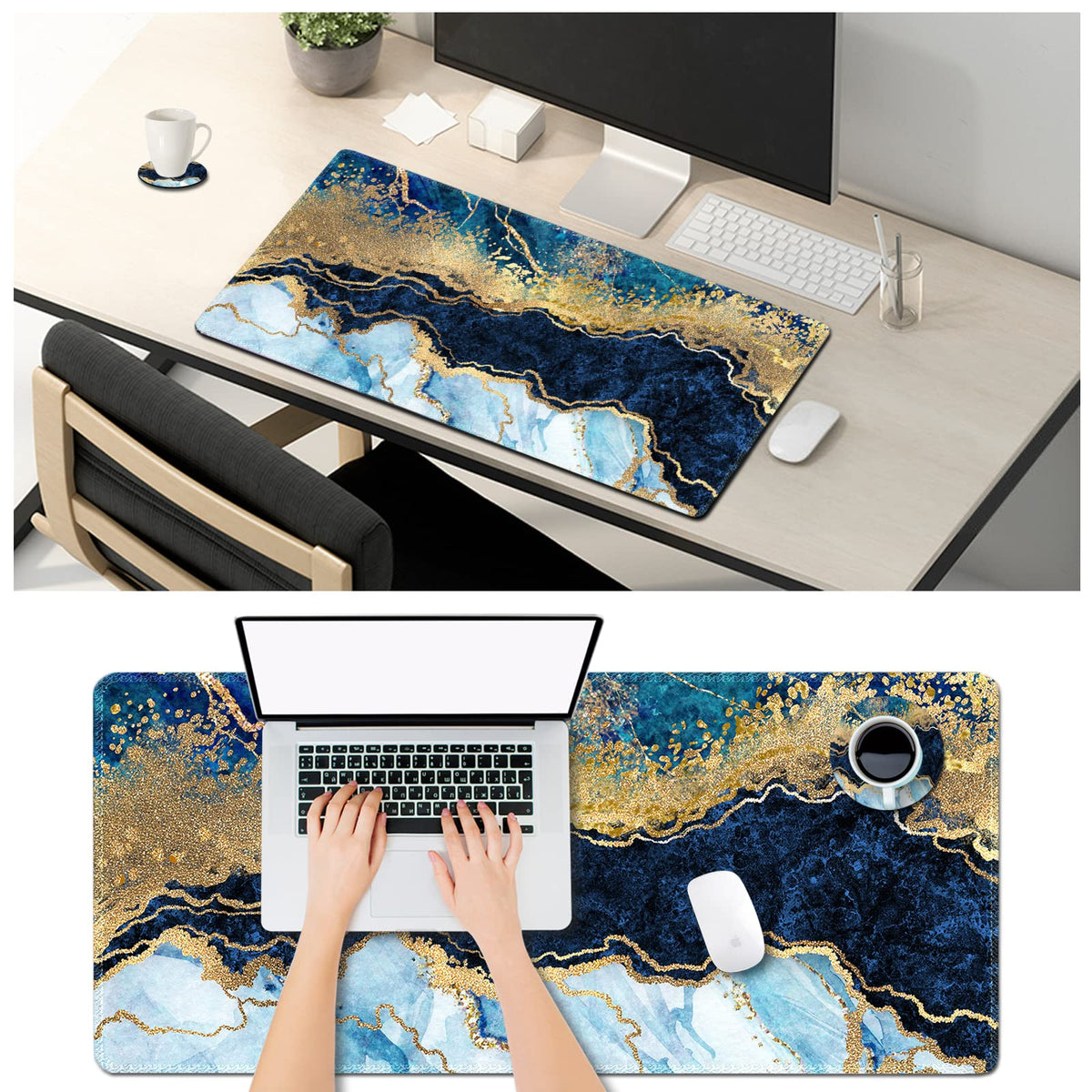 ArtSo Large Gaming Mouse Pad Extended Desk Pad XL Keyboard Mat Long Mousepad Decor Writing Pad