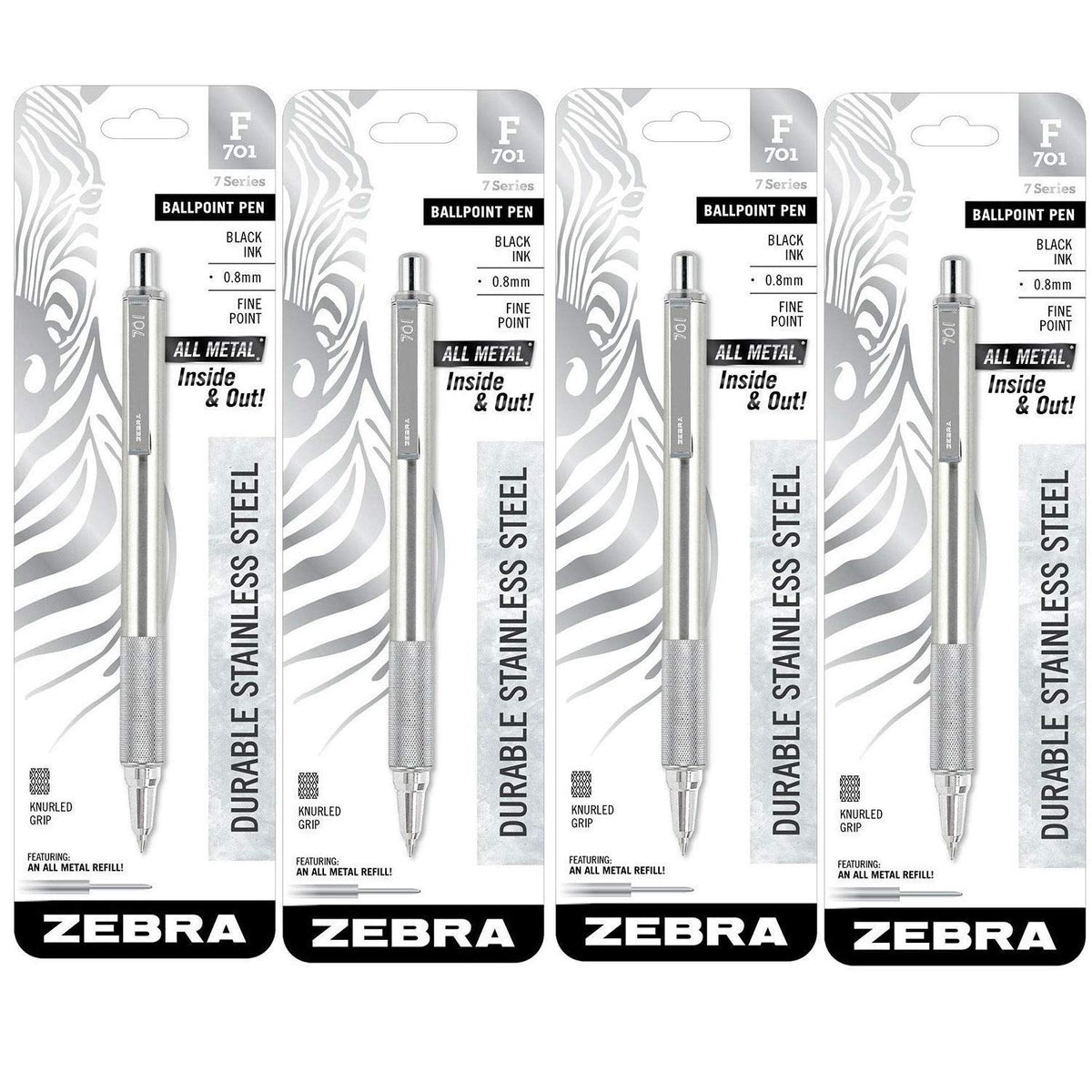 PEN BALLPT RET BLK F-701