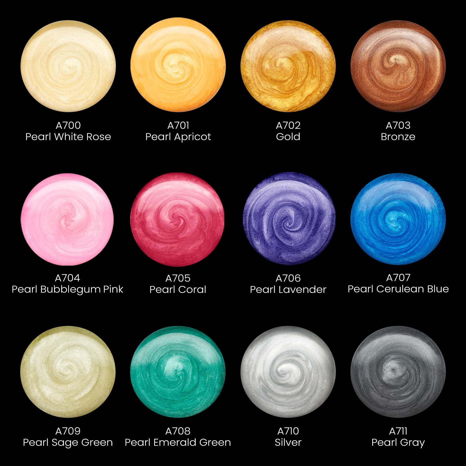ARTEZA Metallic Gouache Paint Set with Black Canvas Paper, Includes 12 Gouache Colors, Foldable
