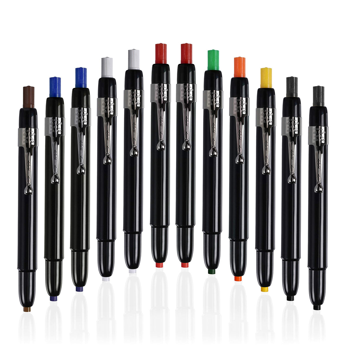 Listo 1620 - Box of 12 - Assorted Colors - China Markers/Grease Pencils