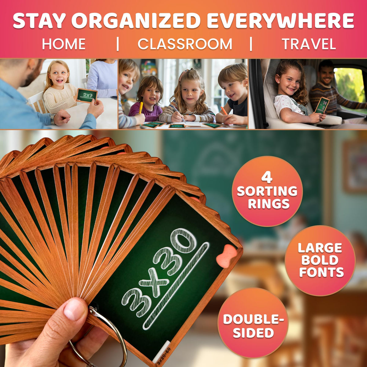Math Flash Cards for Kids Ages 4-8 - Math Games 1st to 3rd Grade