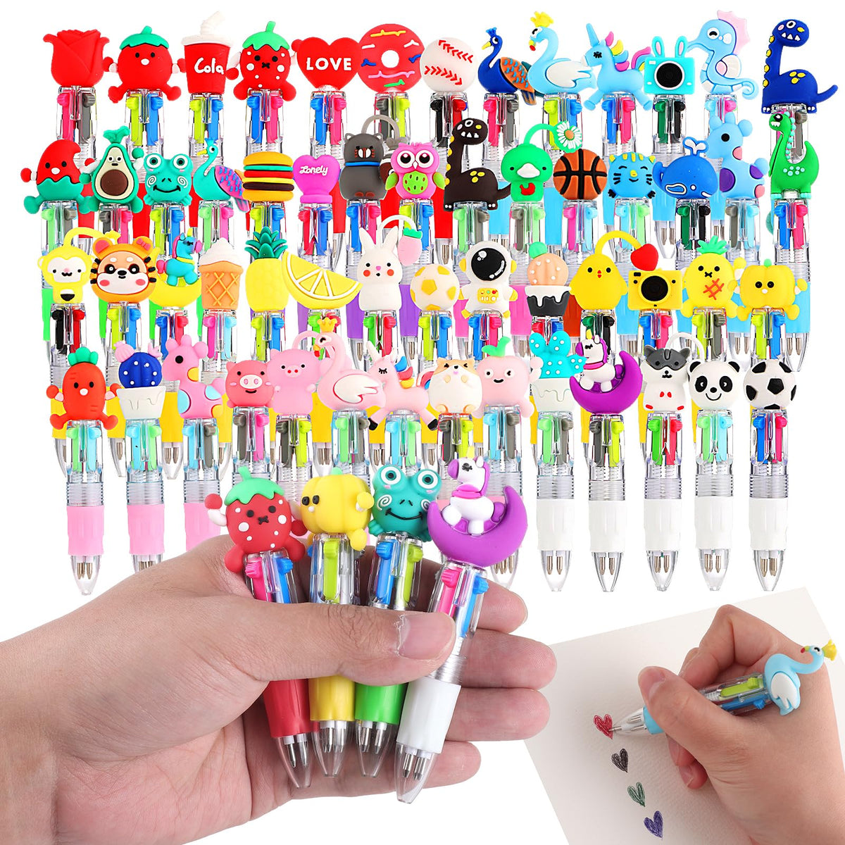 BESARME 64 Pcs Fun Pens for Kids, Prizes for Kids Classroom