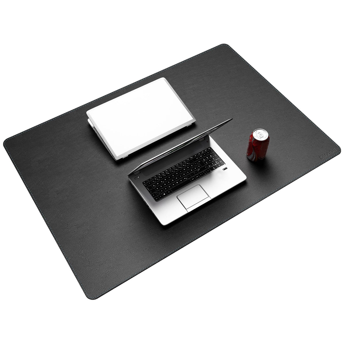 CENNBIE 39.4" x 27.5" Leather Desk Mat,Computer Mouse Pad XXL (Black)