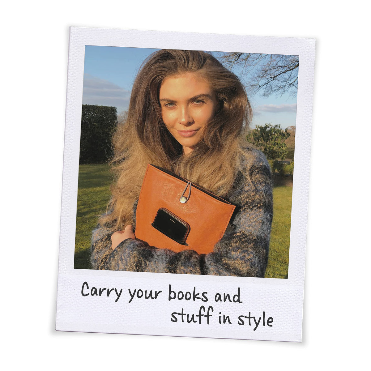 Bookaroo Book & Stuff Pouch Brown