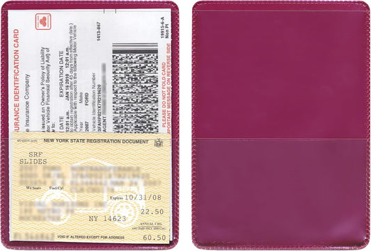 StoreSMART® - Maroon-Back Auto Insurance & ID Card Holders - 20 Pack - RFS20-MM20