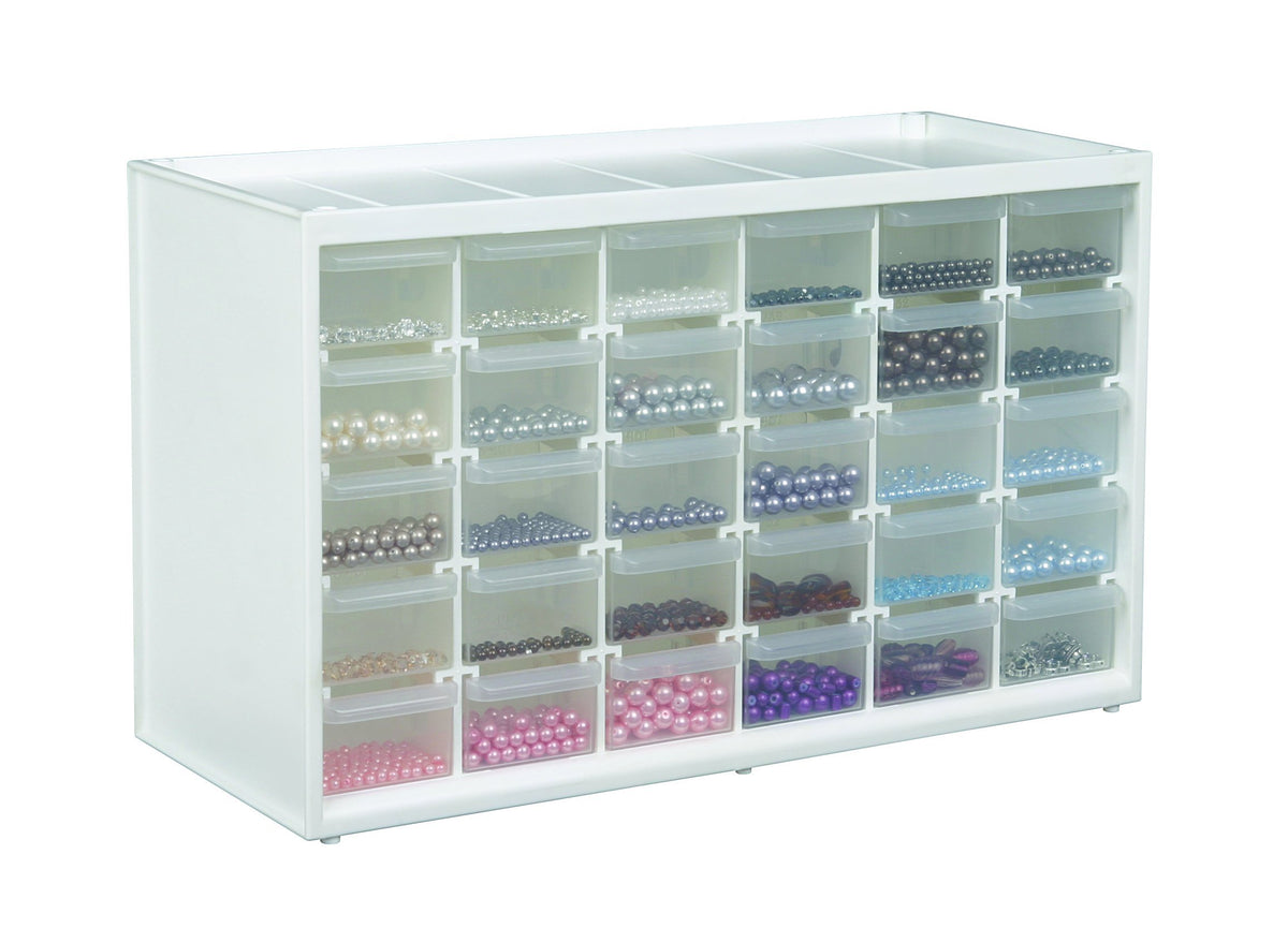 ArtBin 6830PC Store-In-Drawer Cabinets - Wall Mountable Storage Cabinet with 30 Drawers, Art &