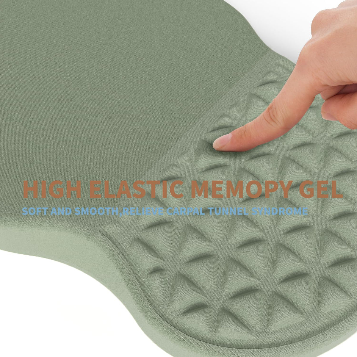 PYEDCA Ergonomic Mouse Pad Wrist Support with Foam Massage Design, Pain Relief Mousepad with Wrist