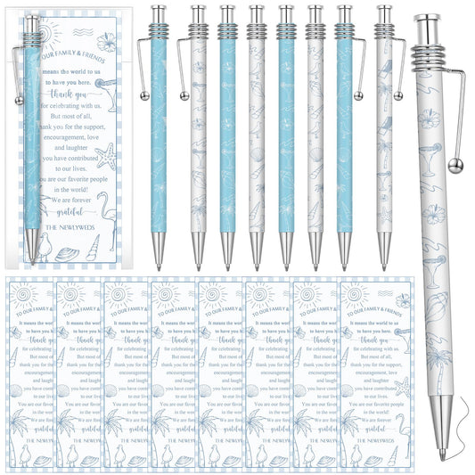 Tenceur 50 Set Beach Wedding Pens Gifts for Guests Bridal Shower