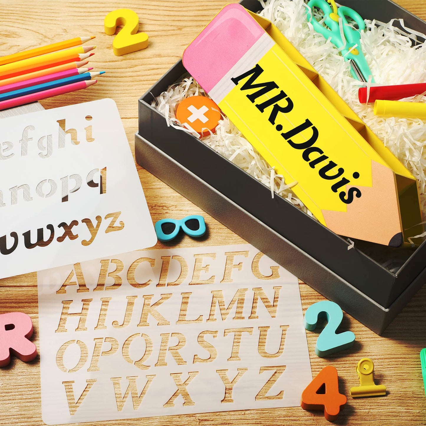 Containlol Back to School Teacher Gift Name DIY Pencil Holder Organizer