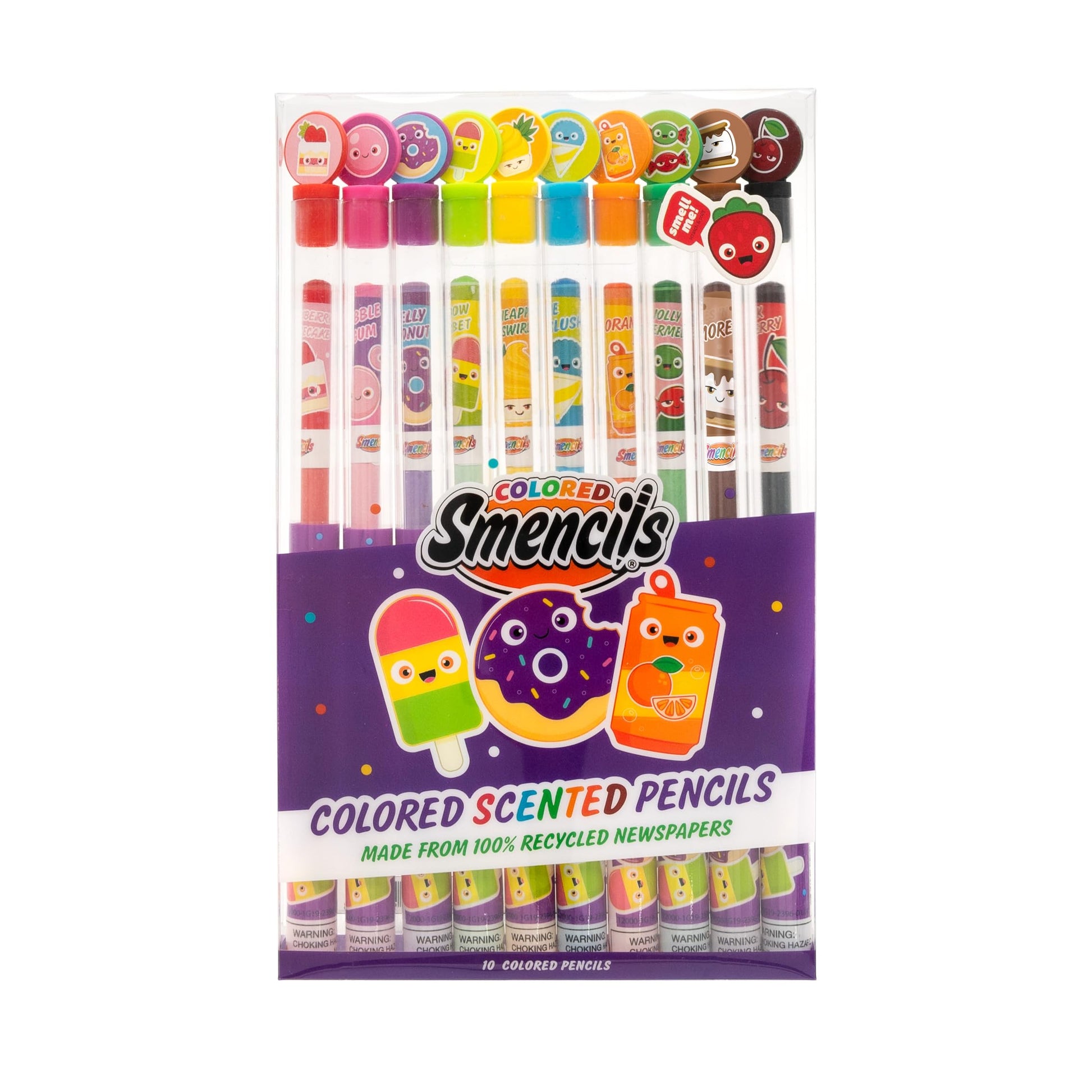 Scentco Colored Smencils – 10 Scented Colored Pencils for Kids