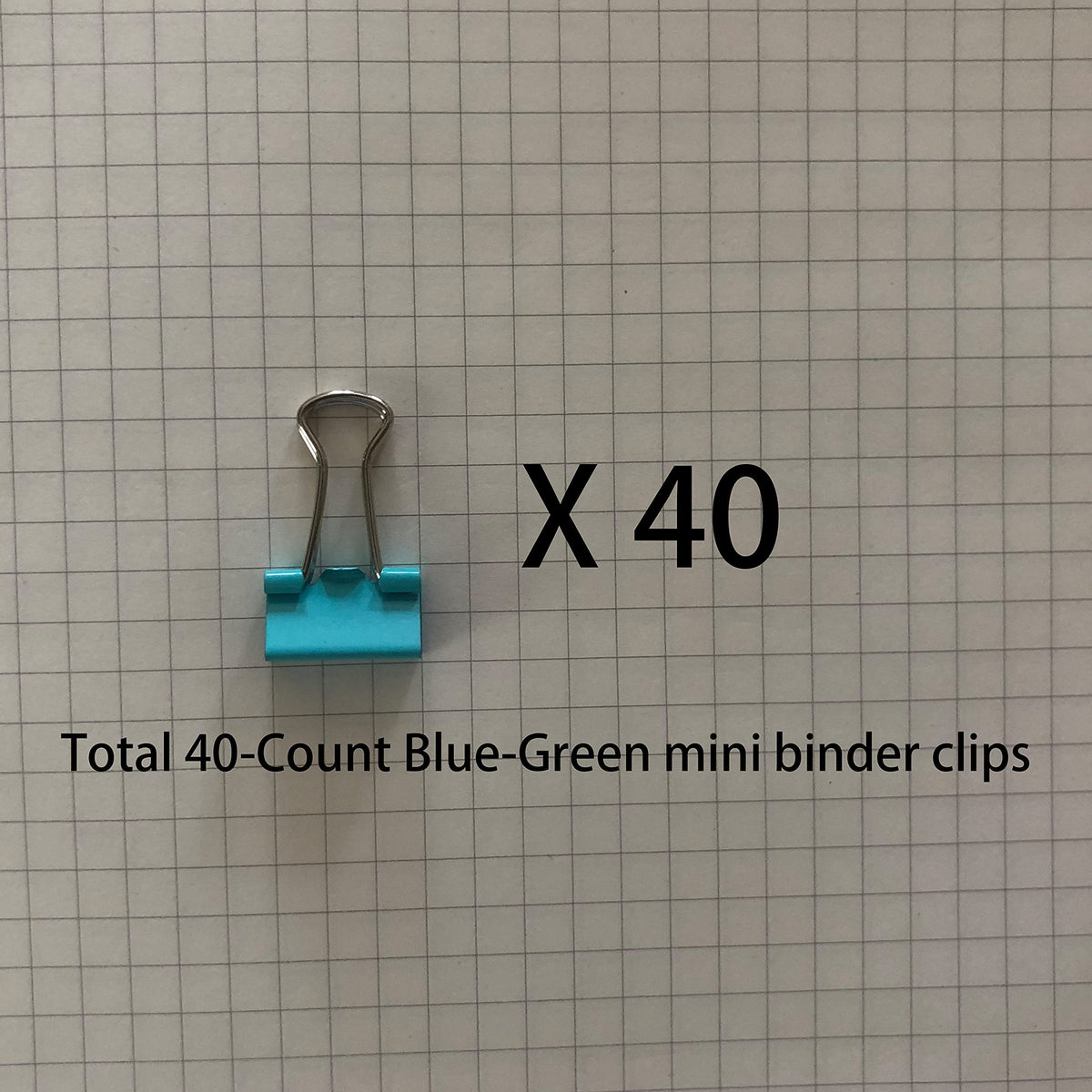 Mini Binder Clips, 5/8" / 0.6 inches / 15 mm a Little Bit Scratch Paper Clips 40 PCS (40 PCS
