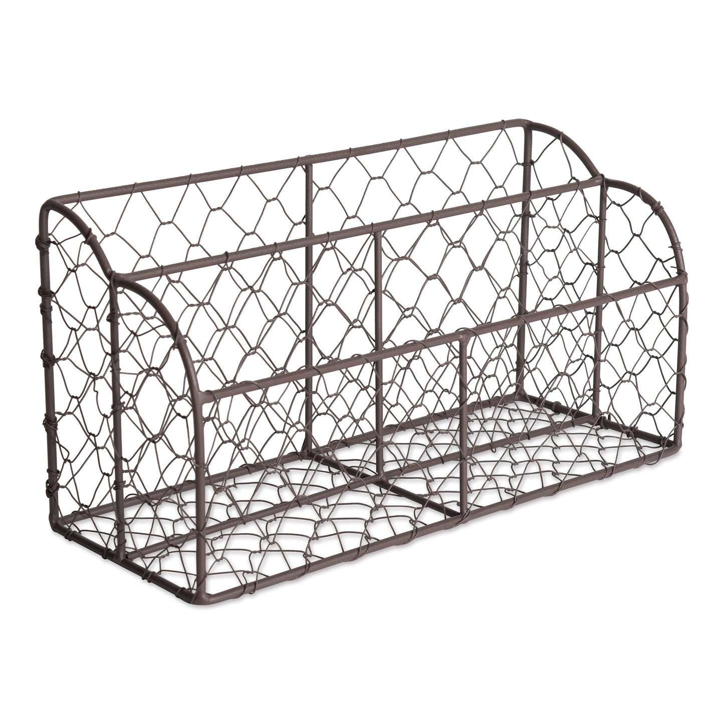 DII Farmhouse Office Collection, Metal Storage, Gray, Desktop Letter Holder