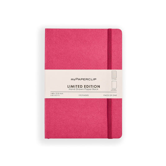 myPAPERCLIP Limited Edition A5 Checks/Square Grid Notebook | 192 Pages, 100 GSM, Soft Cover, A5