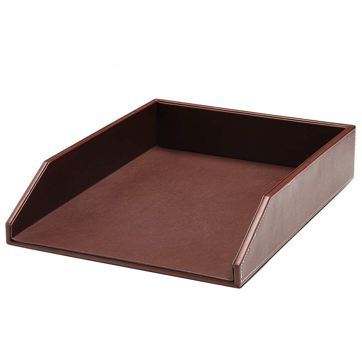 Gallaway Leather Letter Desk Organizer - Premium PU Leather Perfect for Office Organization