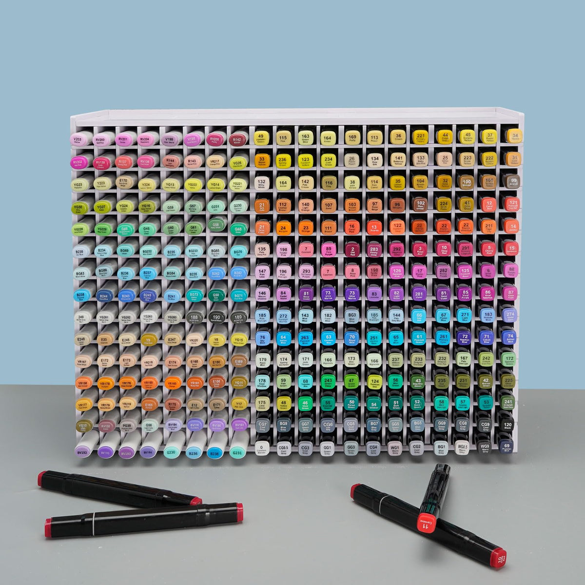 SANFURNEY Art Marker Storage Rack for 300 Markers