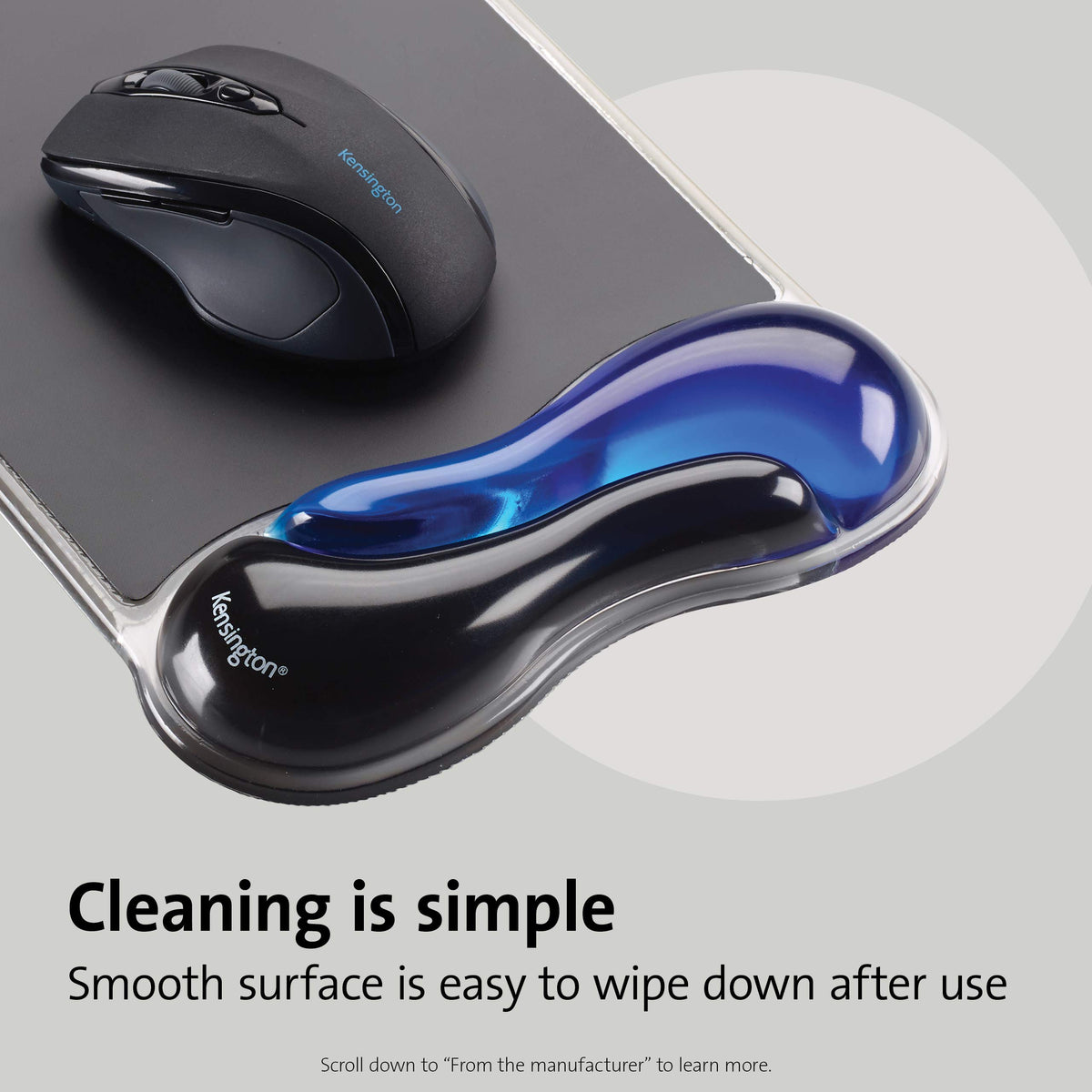 Kensington Duo Gel Mouse & Keyboard Wrist Rest Bundle Set, Ergonomic Keyboard and Mouse Pad With