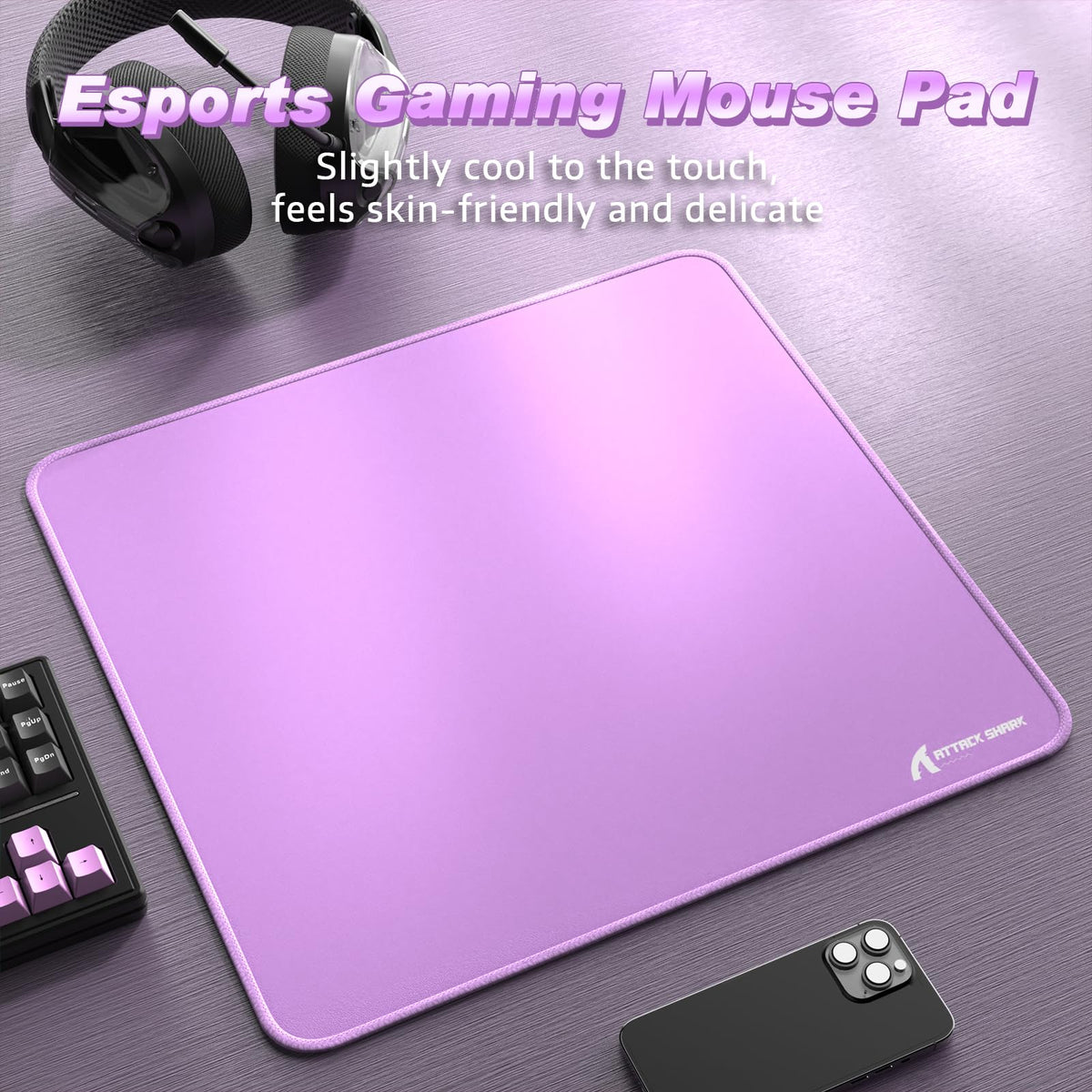 ATTACK SHARK CM02 Gaming Mouse Pad for Esports Speed Large Mouse mats for Desk Waterproof Surface