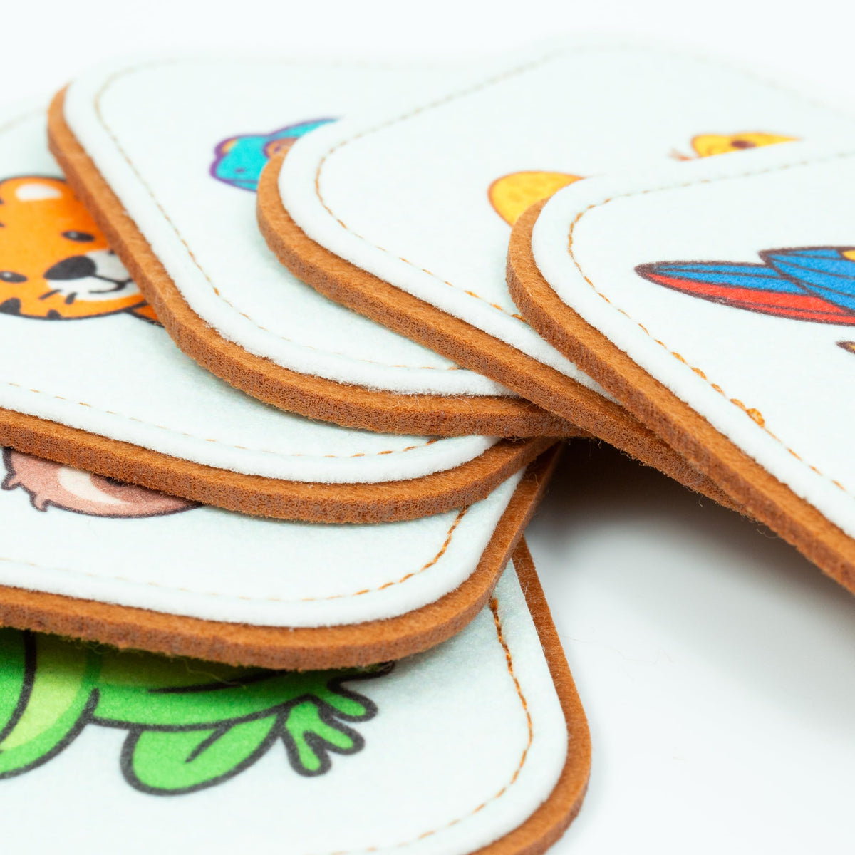 Felt Jungle Matching Game for Toddlers – Wild Animal Memory Game & Flash Cards – Soft and Safe for
