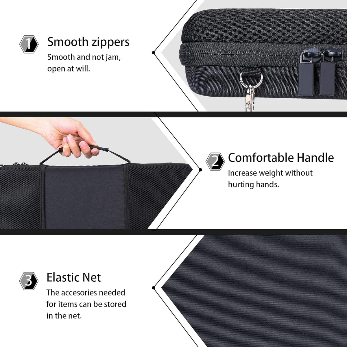 co2CREA Hard Travel Case for Akai MPK Mini Plus 37 Keys Keyboard Controller