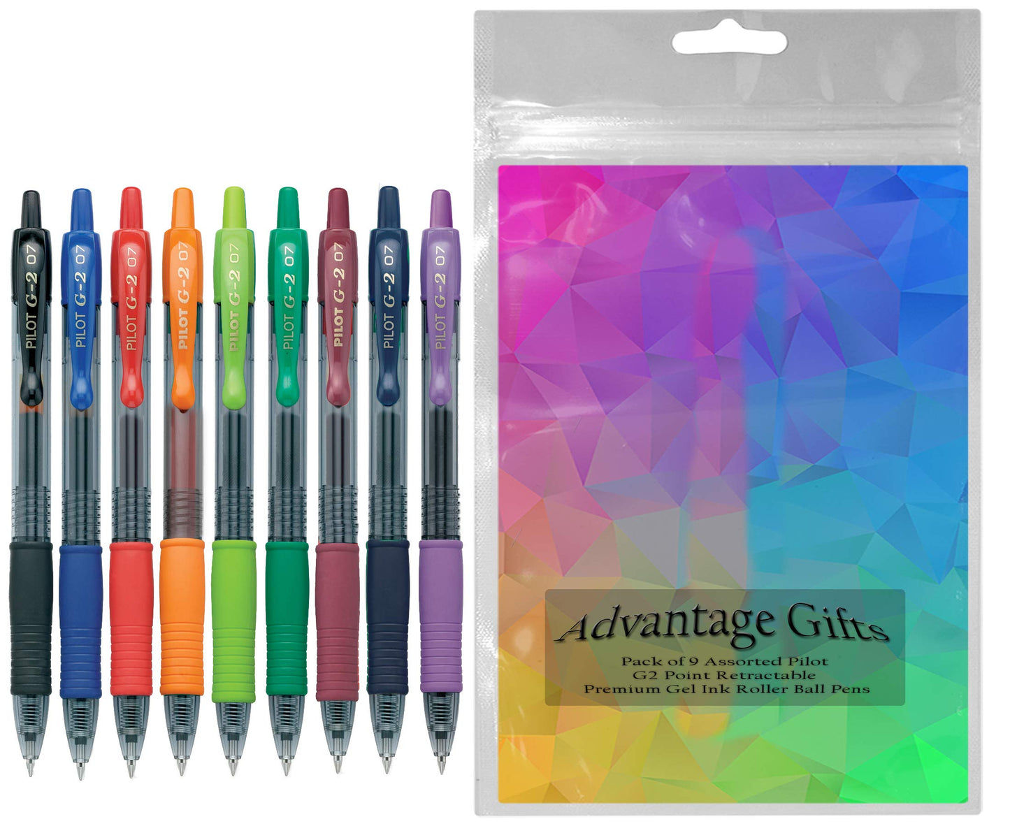 Advantage Gifts G2 Retractable Premium Gel Ink Roller Ball Pens Fine Point Fine Point (.7mm)