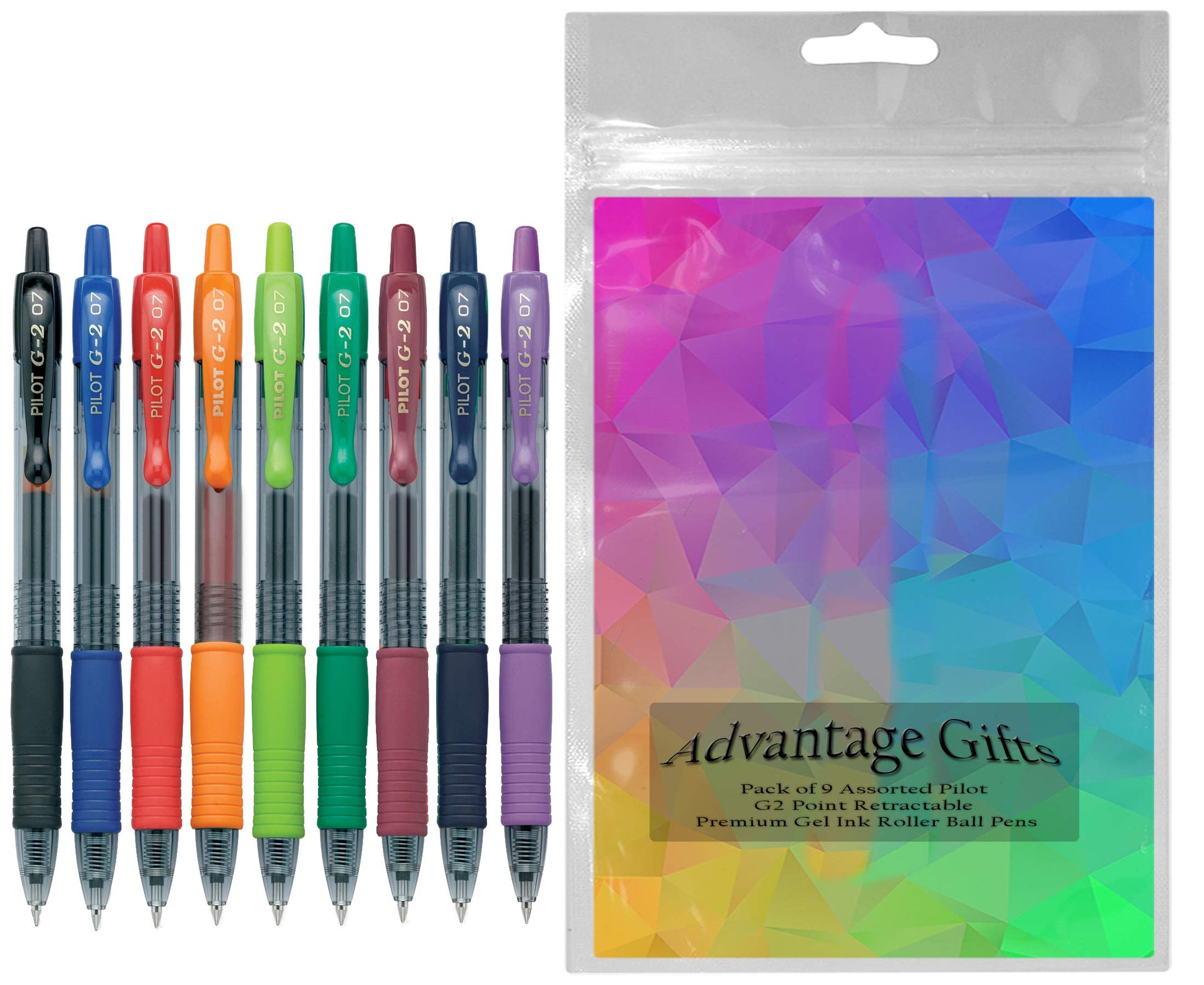 Advantage Gifts G2 Retractable Premium Gel Ink Roller Ball Pens Fine Point Fine Point (.7mm)
