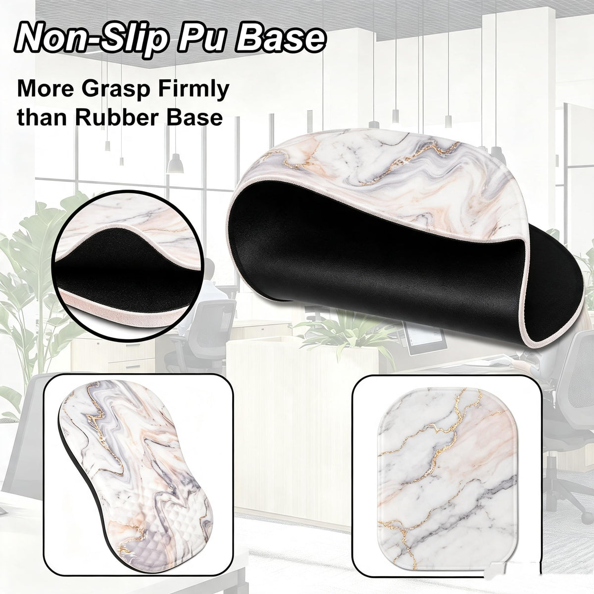 Ergonomic Mouse Pad Wrist Support and Keyboard Wrist Rest