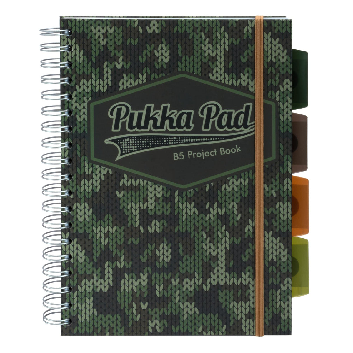 Pukka Pad 5 Subject Spiral Notebook 3-Pack - 200 Pages, 100 Sheets of 80GSM Paper with