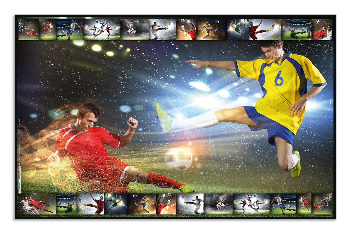 Herma 19378 Desk Mat Non-Slip (55 x 35 cm/Dogs, Motif On Both Sides, for Children 1 Mat Football
