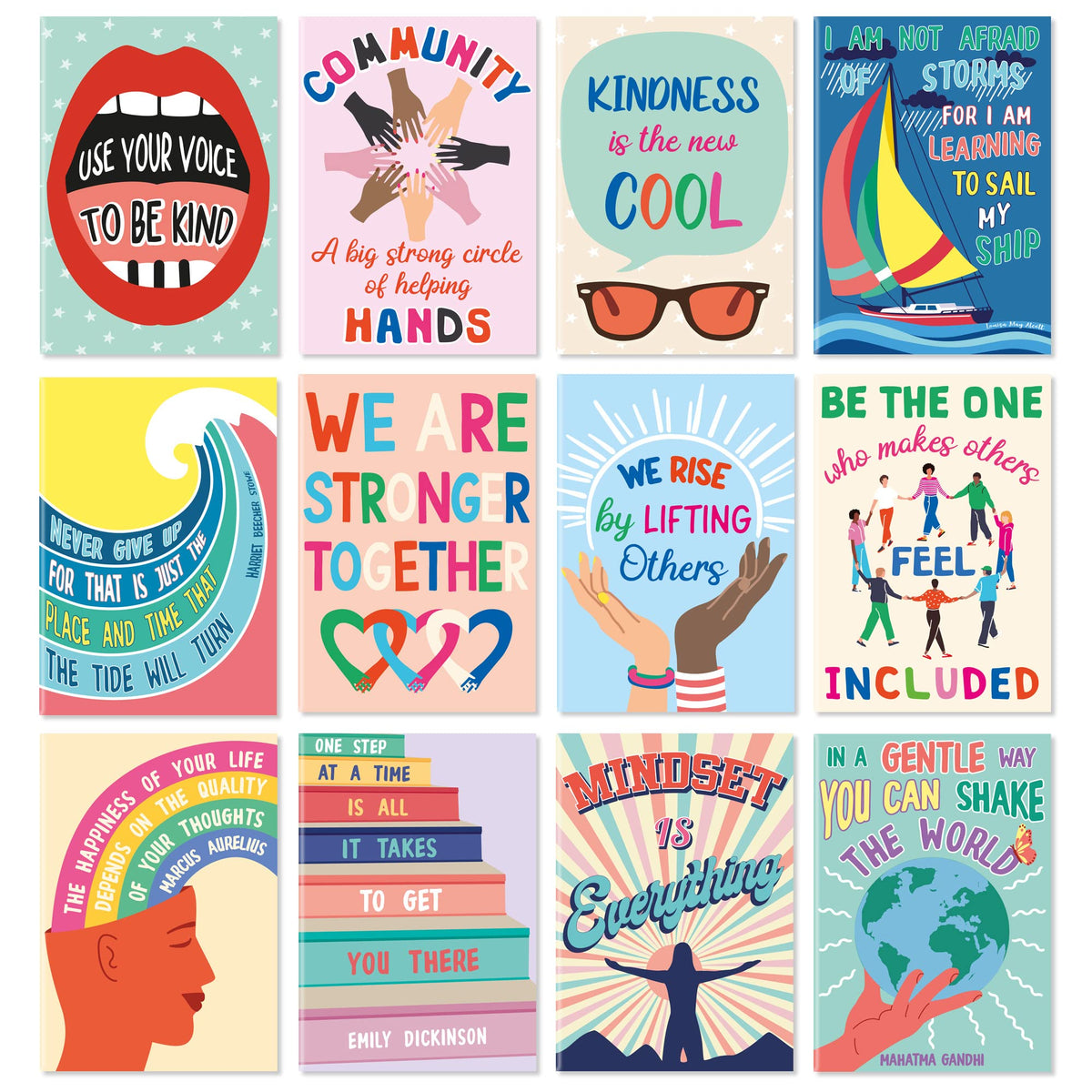 Sweetzer & Orange Inspirational Notebook Set. 24 Journal Notebooks for Women and Kids. 3.5 x 5”