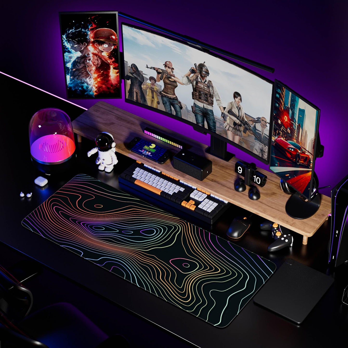 Wiabsi Desk Mat Pad,Large XXL Extended Mouse Pad Mat for Desktop Keyboard