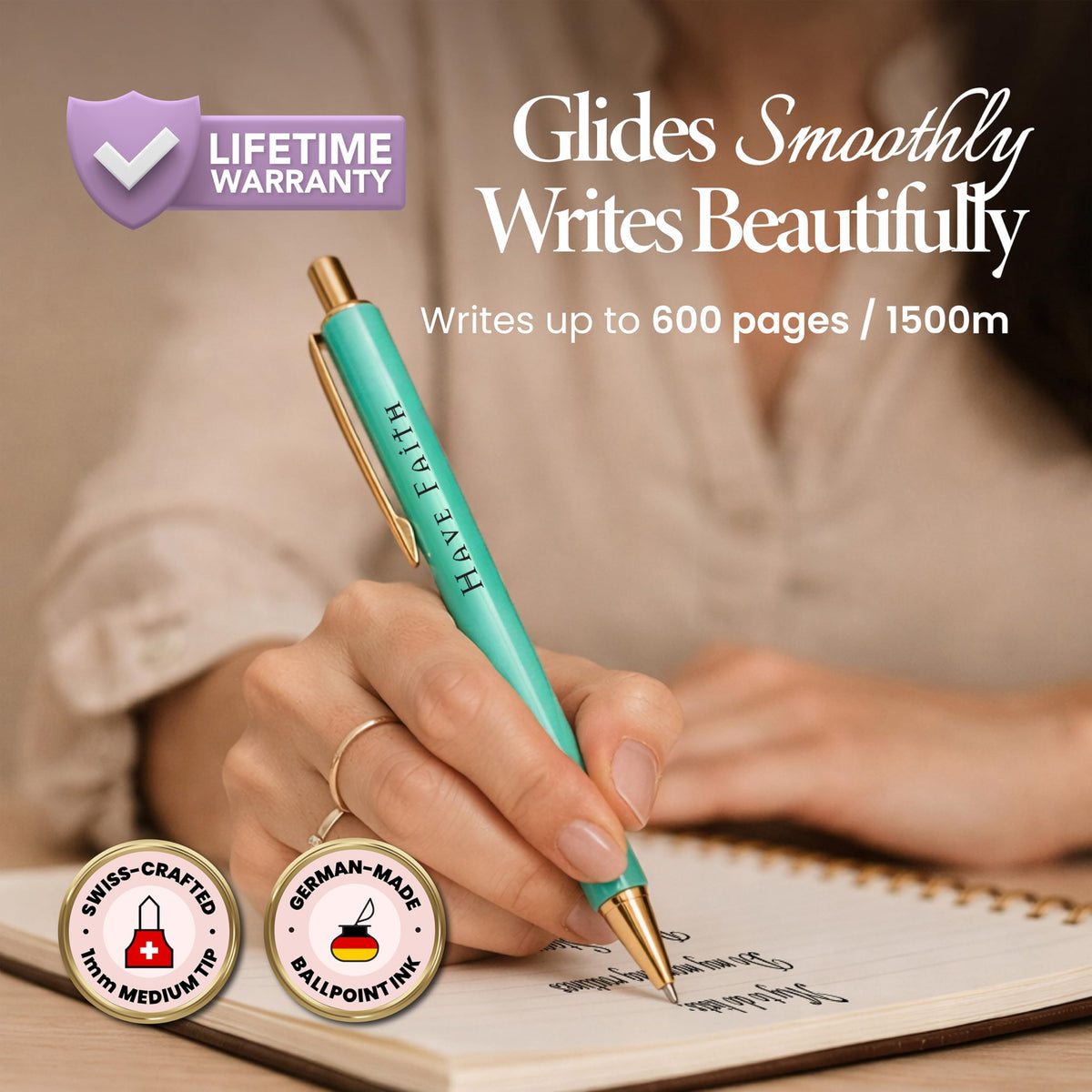 MESMOS Pastel Pens, Christian Gifts, Religious Gifts for Women, Bible No Bleed Through Cool Fancy