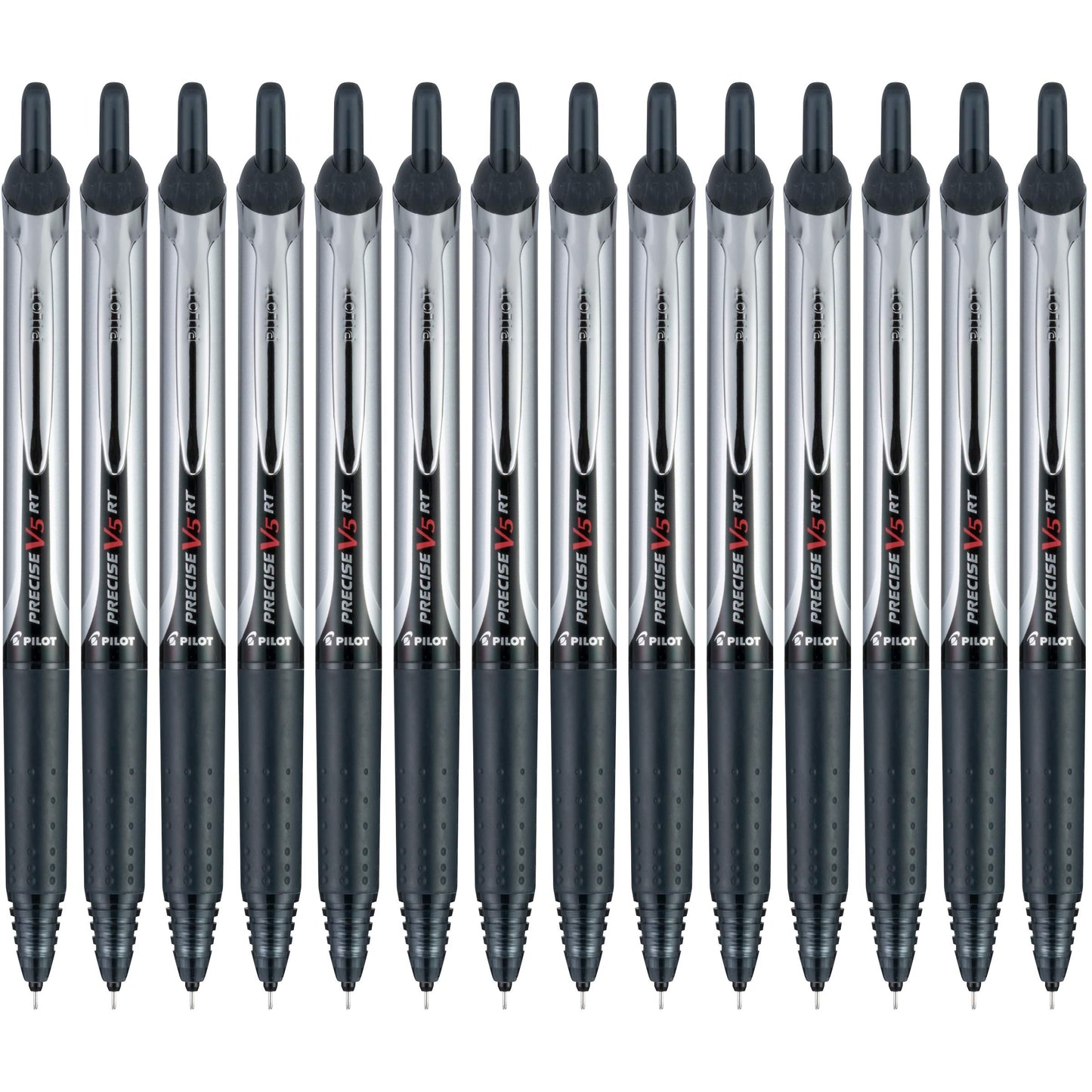 PILOT Precise V5 RT Pens, Extra Fine Point (0.5mm) Black, 14-Pack