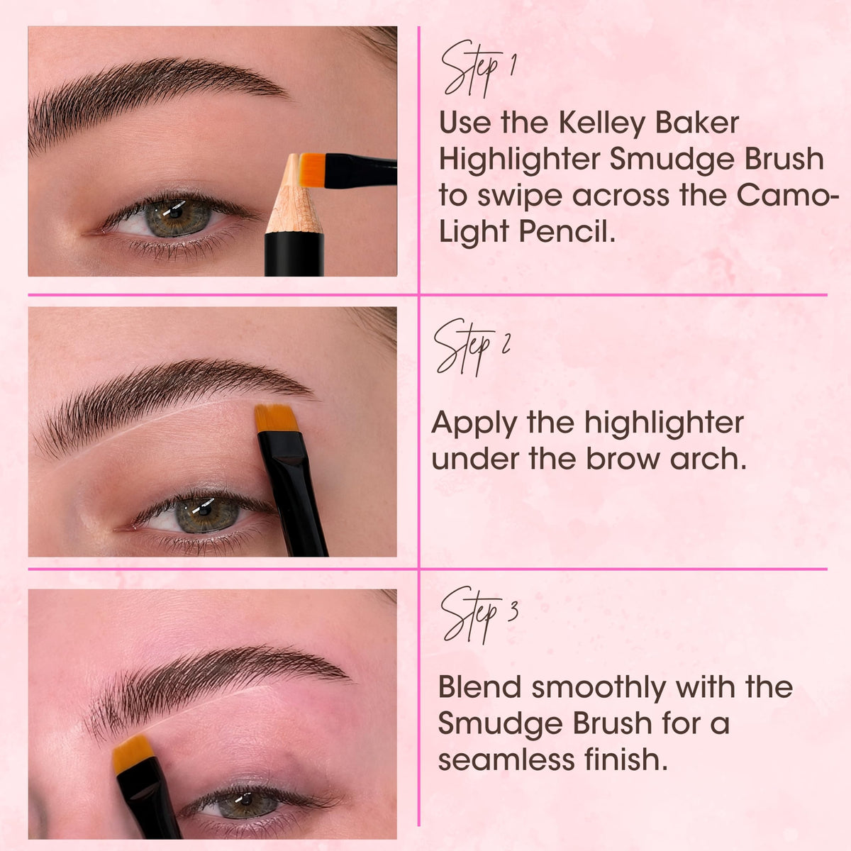 Kelley Baker Brows Camo Highlighter Pencil, Light
