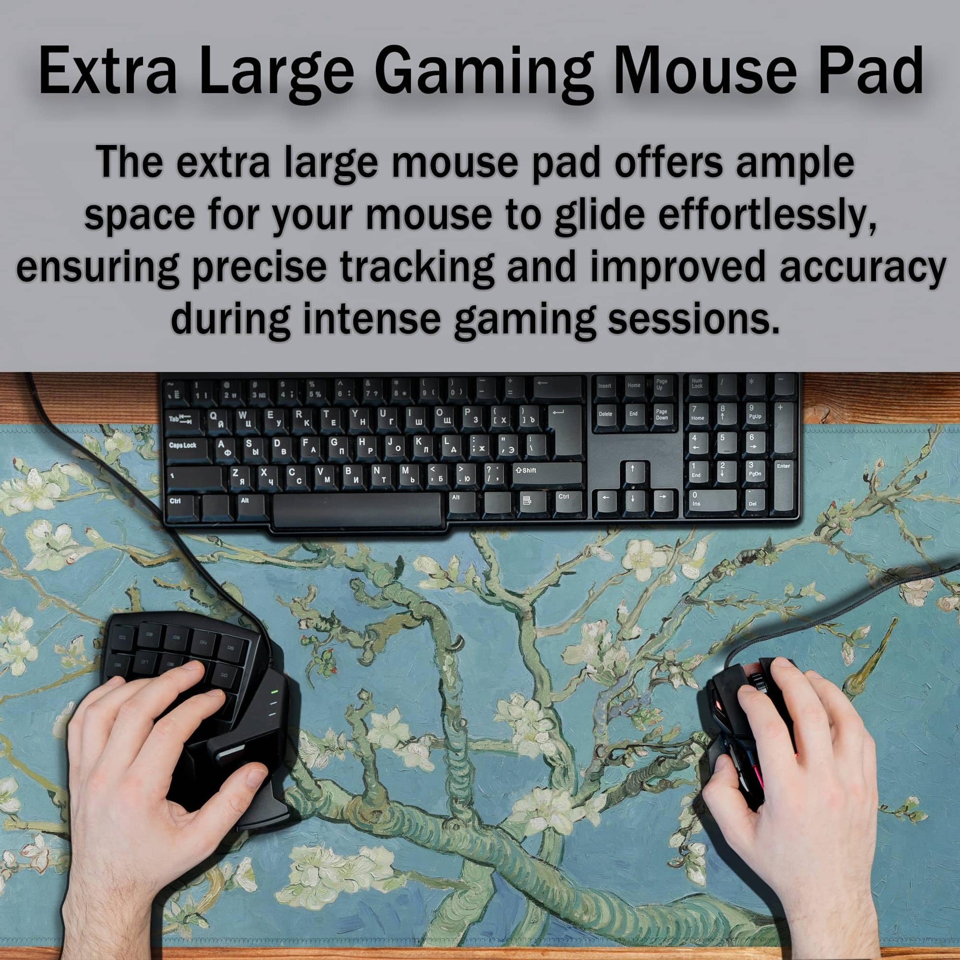 Samgula Big Mouse Pad Modern Desk Pad Computer Desk Mats Large Mouse Pads Large Mousepad Waterproof