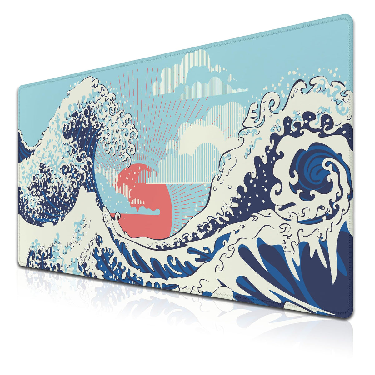 Samgula Extra Large Mouse Pad Blue XXL Mousepad, Big Mouse Pads Office Desk Mats, Desk Pad Mat