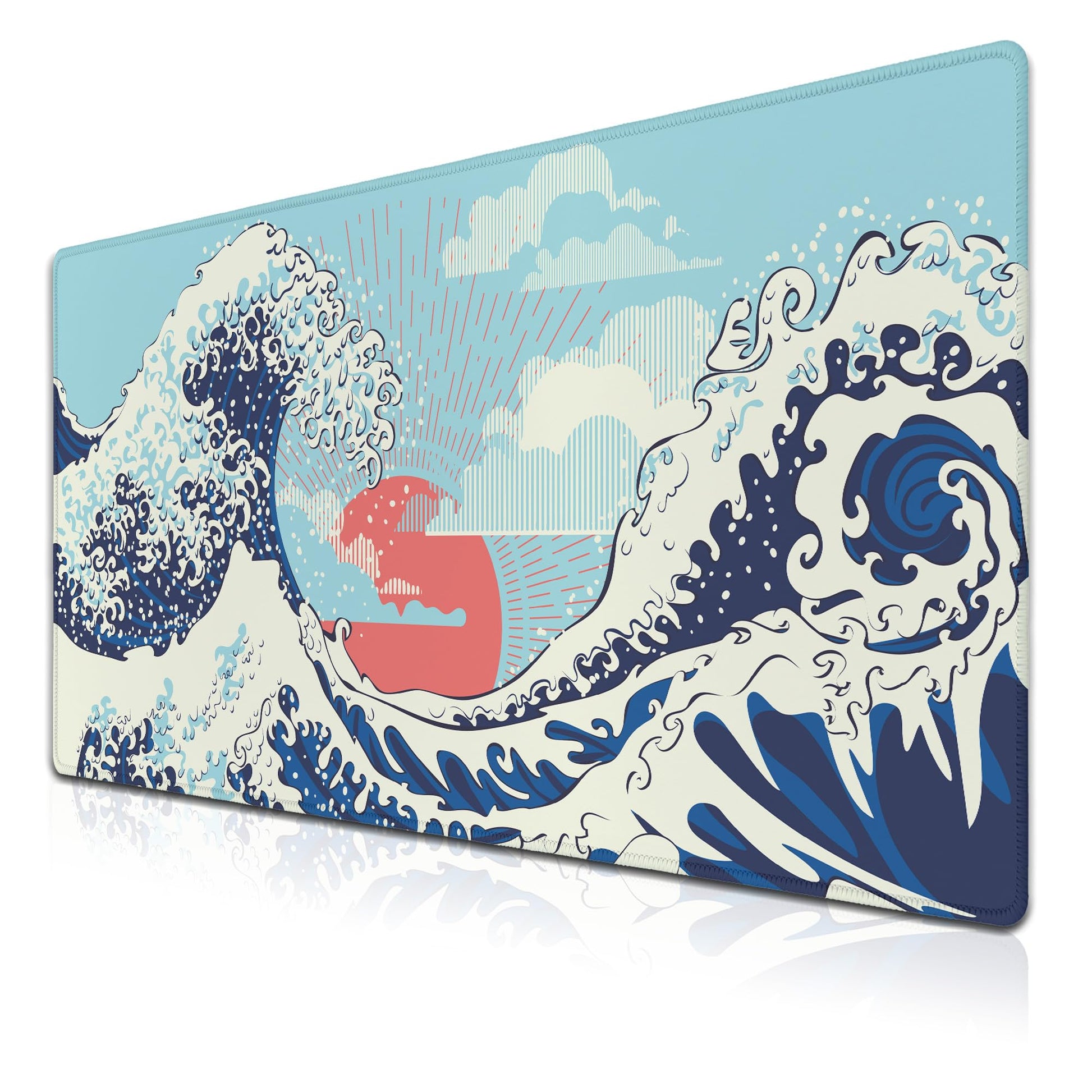Samgula Extra Large Mouse Pad Blue XXL Mousepad, Big Mouse Pads Office Desk Mats, Desk Pad Mat
