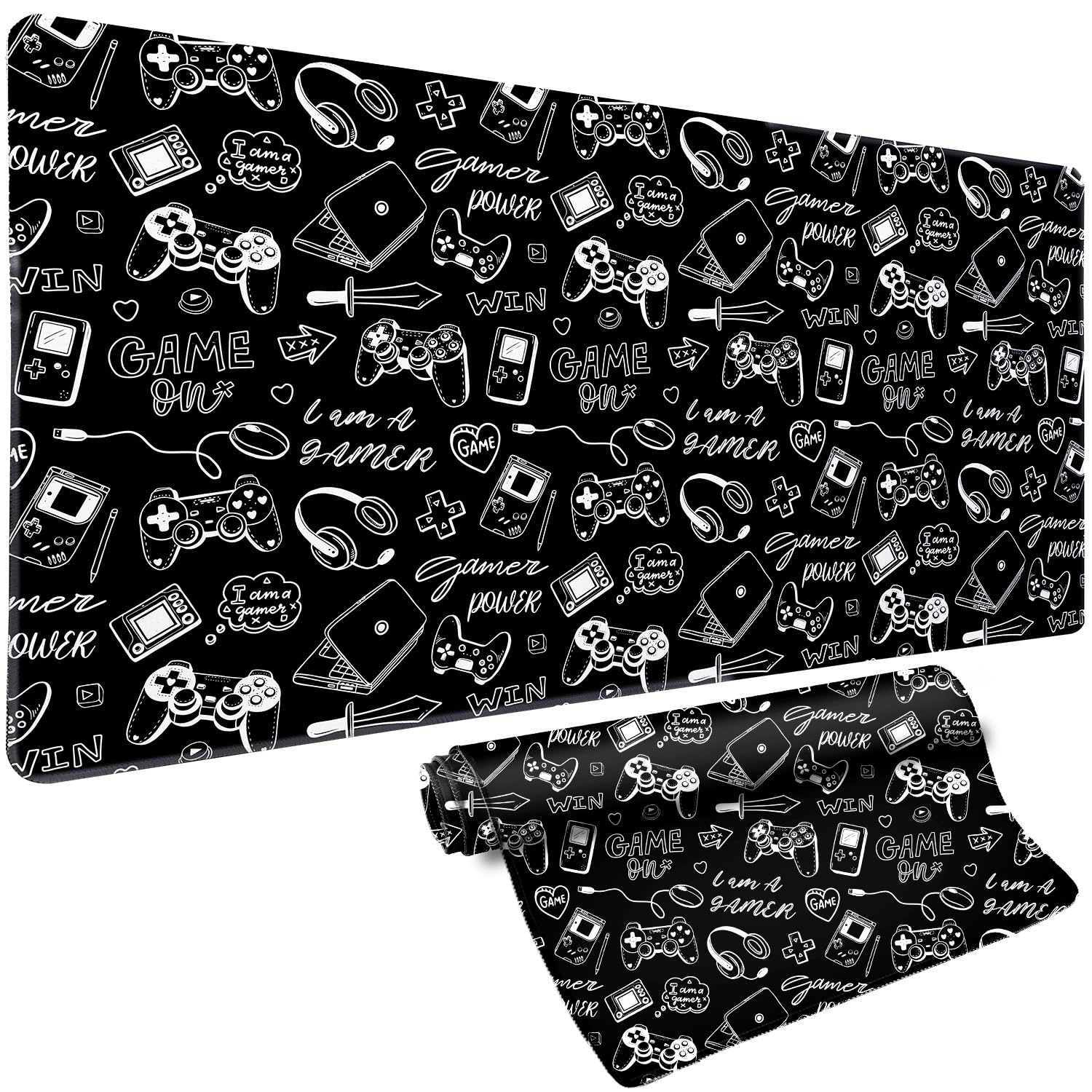 Vimorco Large Gaming Mouse Pad, Large Desk Pad Big Computer Mat Mousepad, Desk Mat Laptop Keyboard