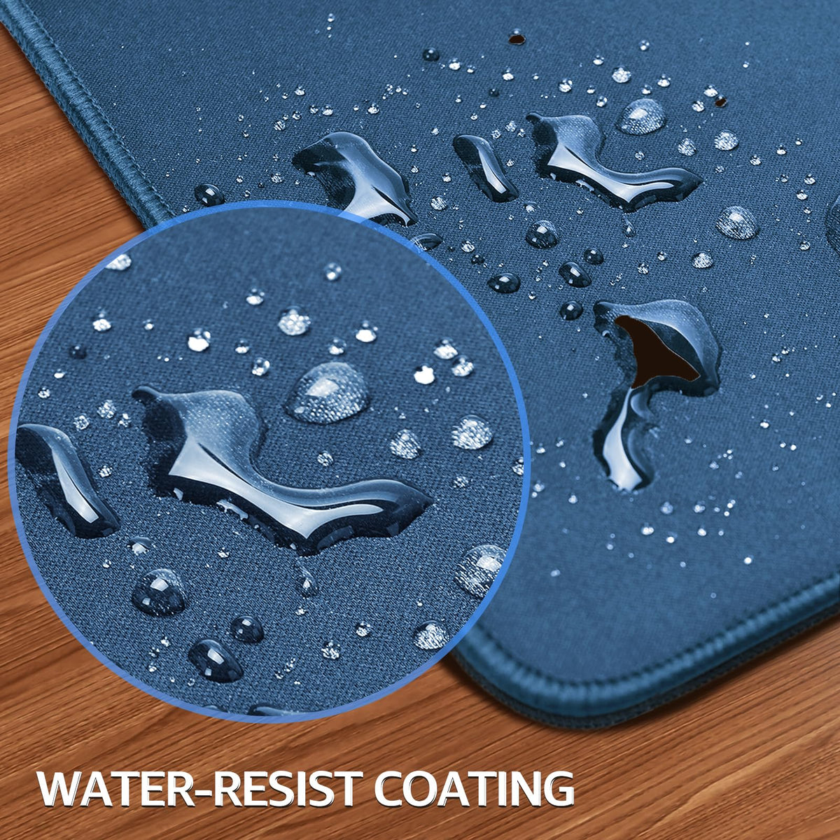 KTRIO Large Gaming Mouse Pad, Desk Mat, 31.5 x 15.7 in, Navy Blue, XXL