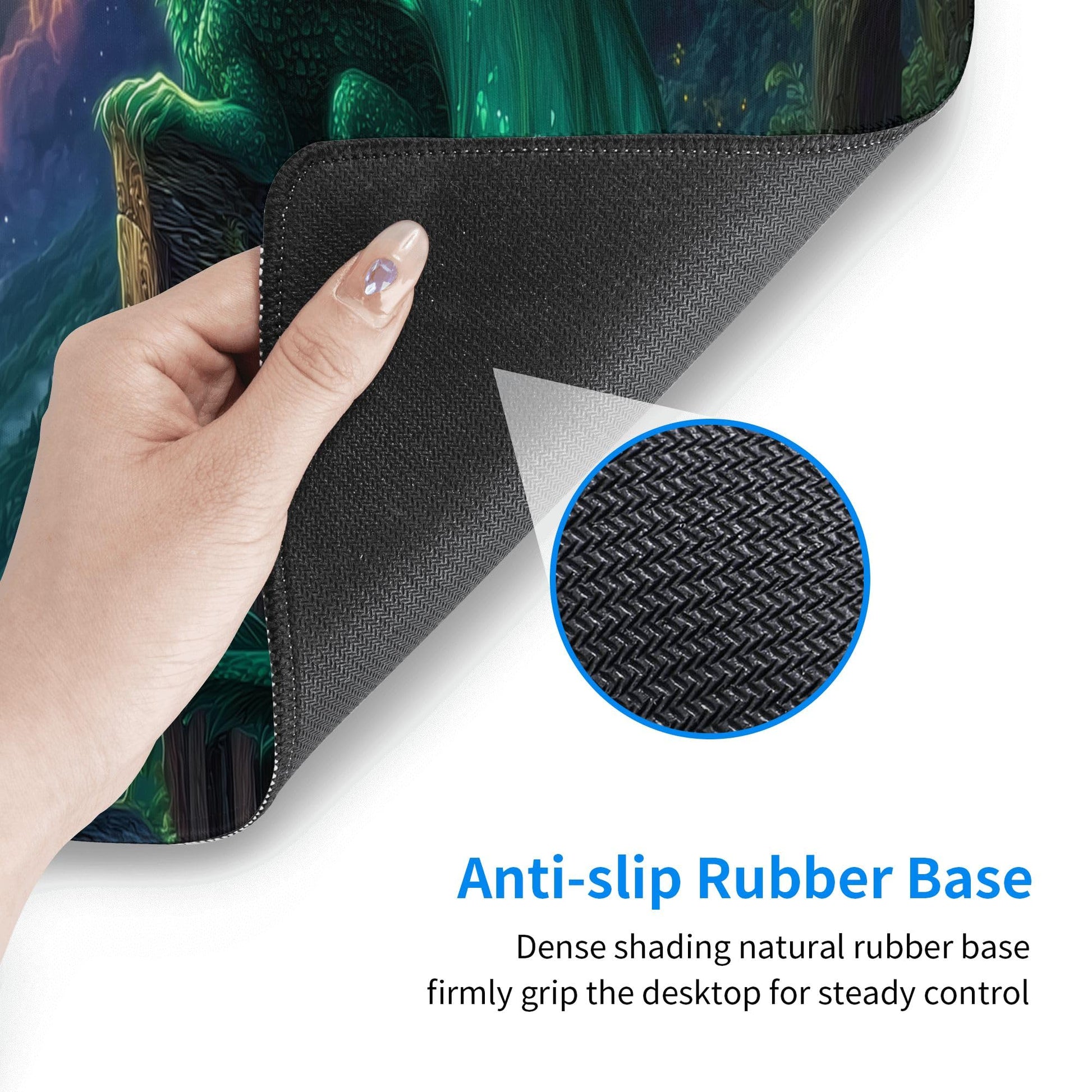 Dragon Moon Mouse Pad Extended Large Gaming Mouse Pad XL Stitched Edges for Gamer Home Office 31.5