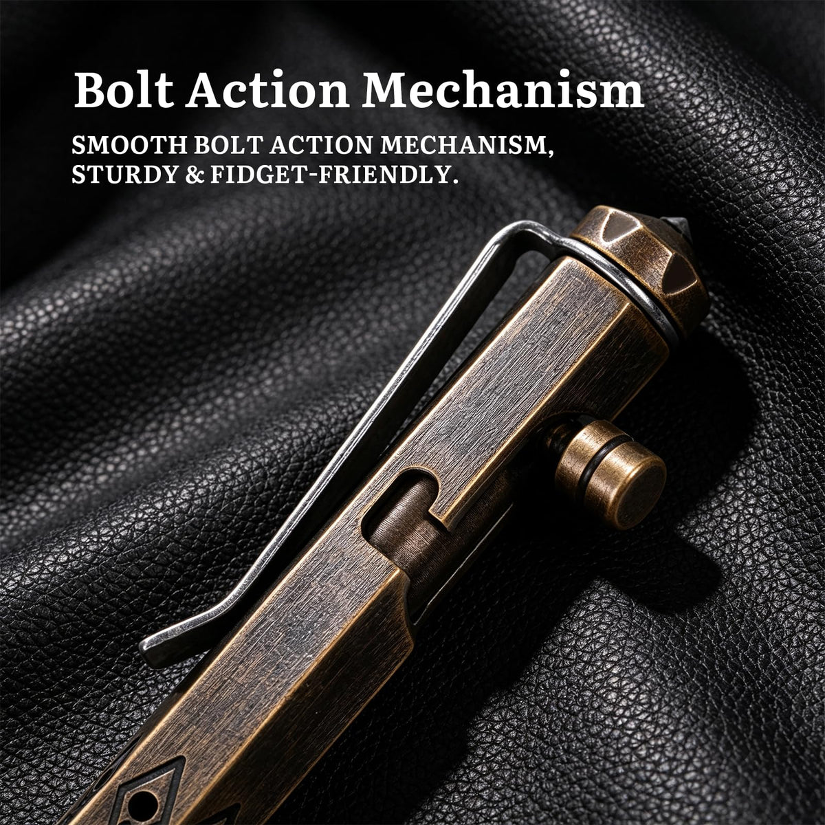 SMOOTHERPRO Solid Brass Bolt Action Pen Compatible with Pilot G2 Refill