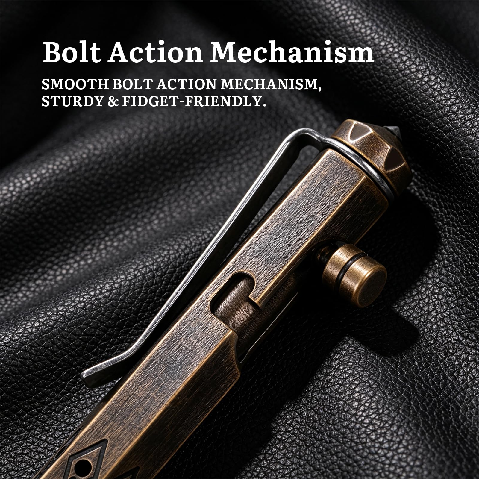 SMOOTHERPRO Solid Brass Bolt Action Pen Compatible with Pilot G2 Refill