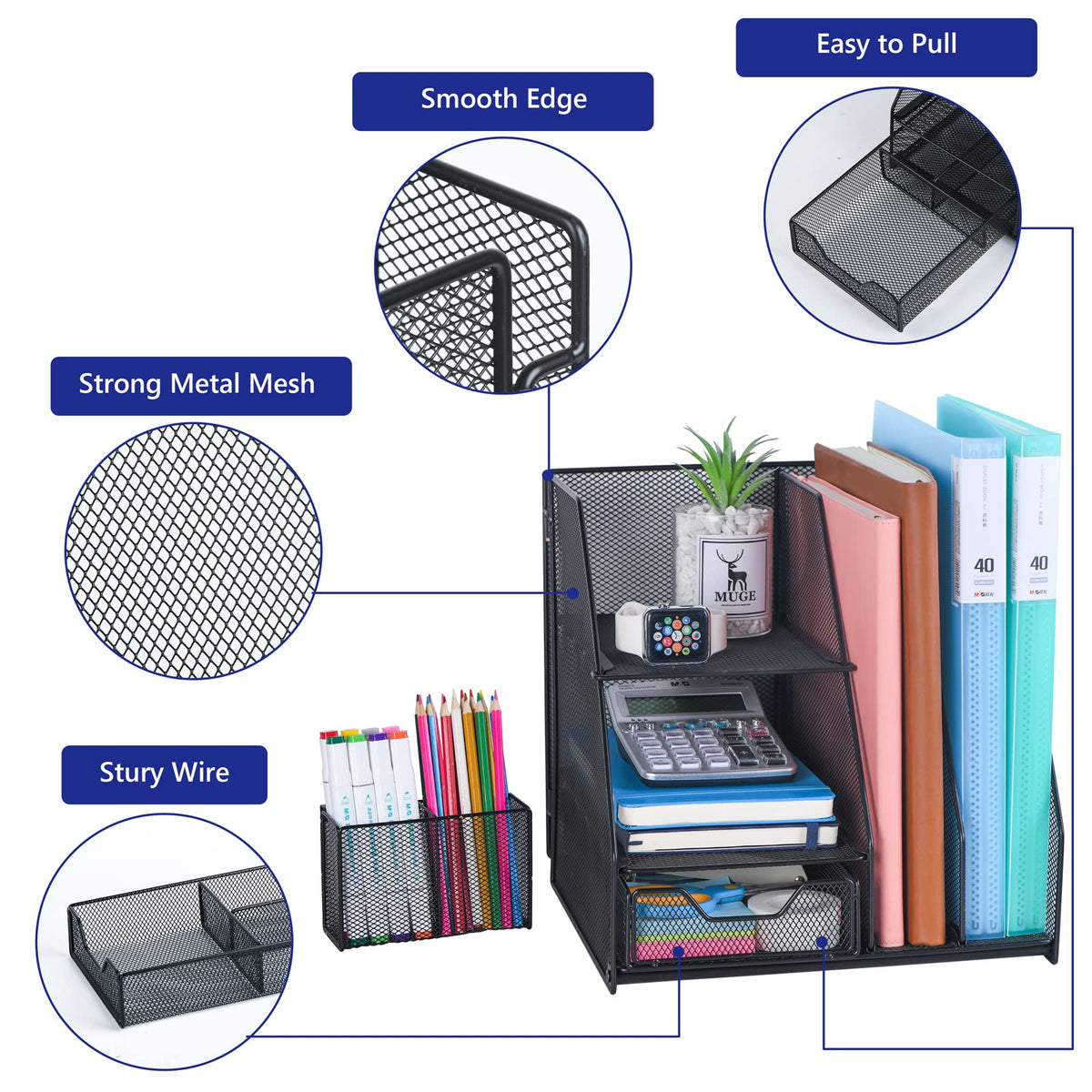 Topwey Desk Organizers and Acceessories for Office School Study
