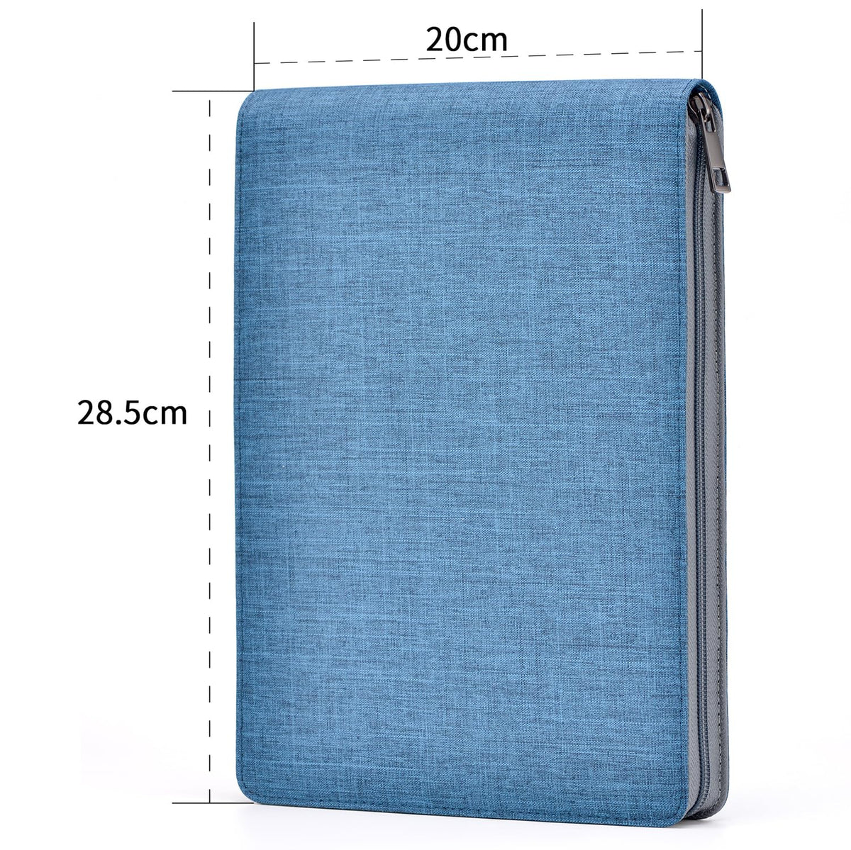 Asvine 24 Fountain Pen Case Blue Organizer Bag - Premium Waterproof Canvas Pen Display Holder