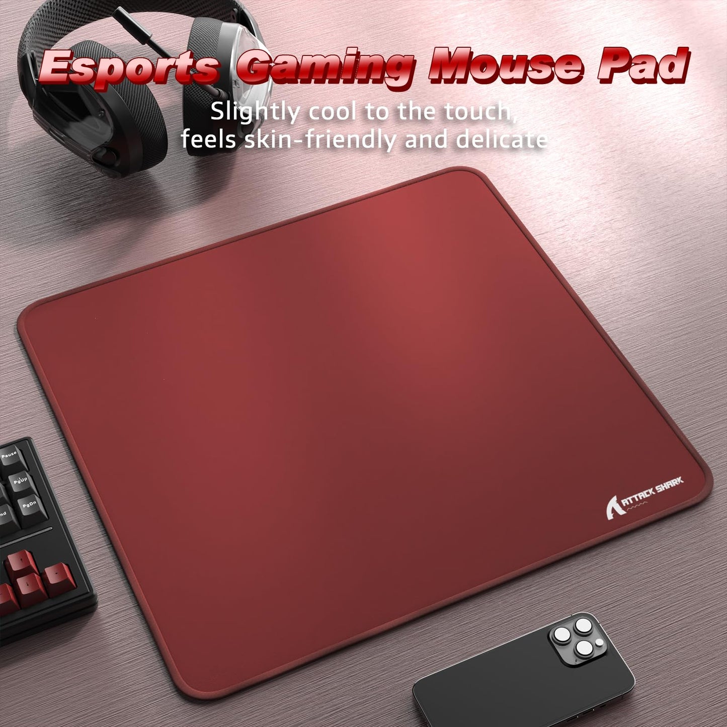ATTACK SHARK CM02 Gaming Mouse Pad for Esports Speed Large Mouse mats for Desk Waterproof Surface